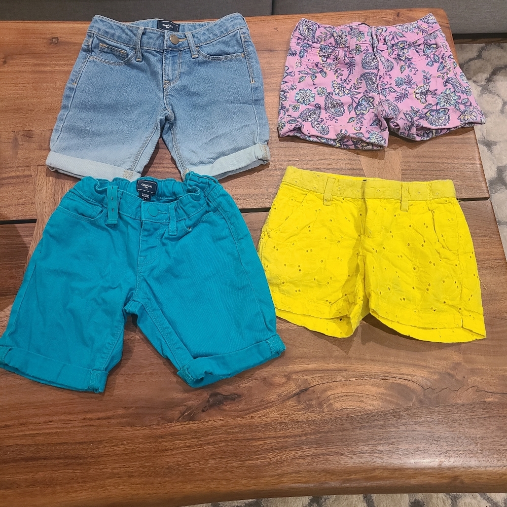 Girl Shorts Sz 6 (x4) Gap Kids